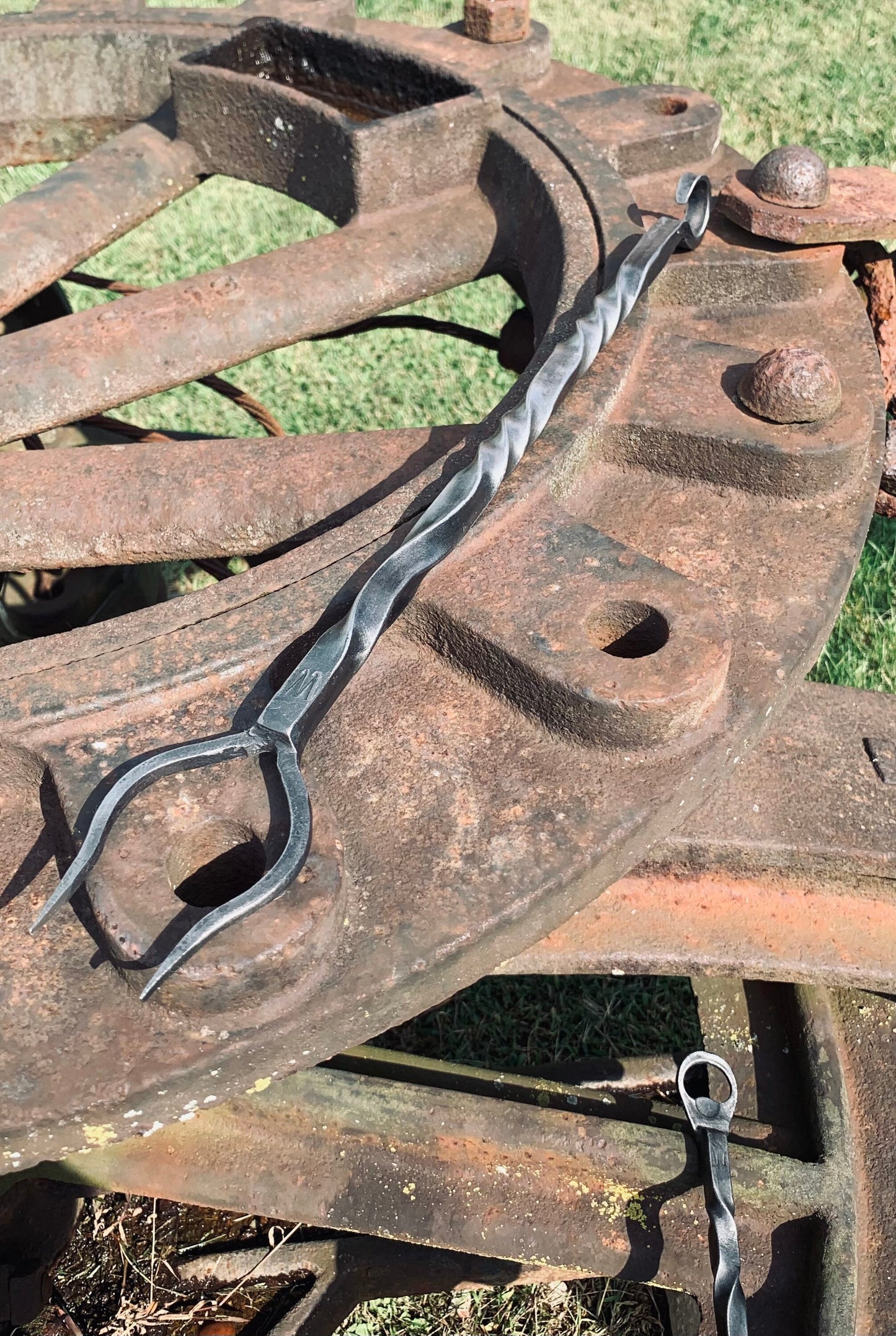 Hand forged BBQ fork