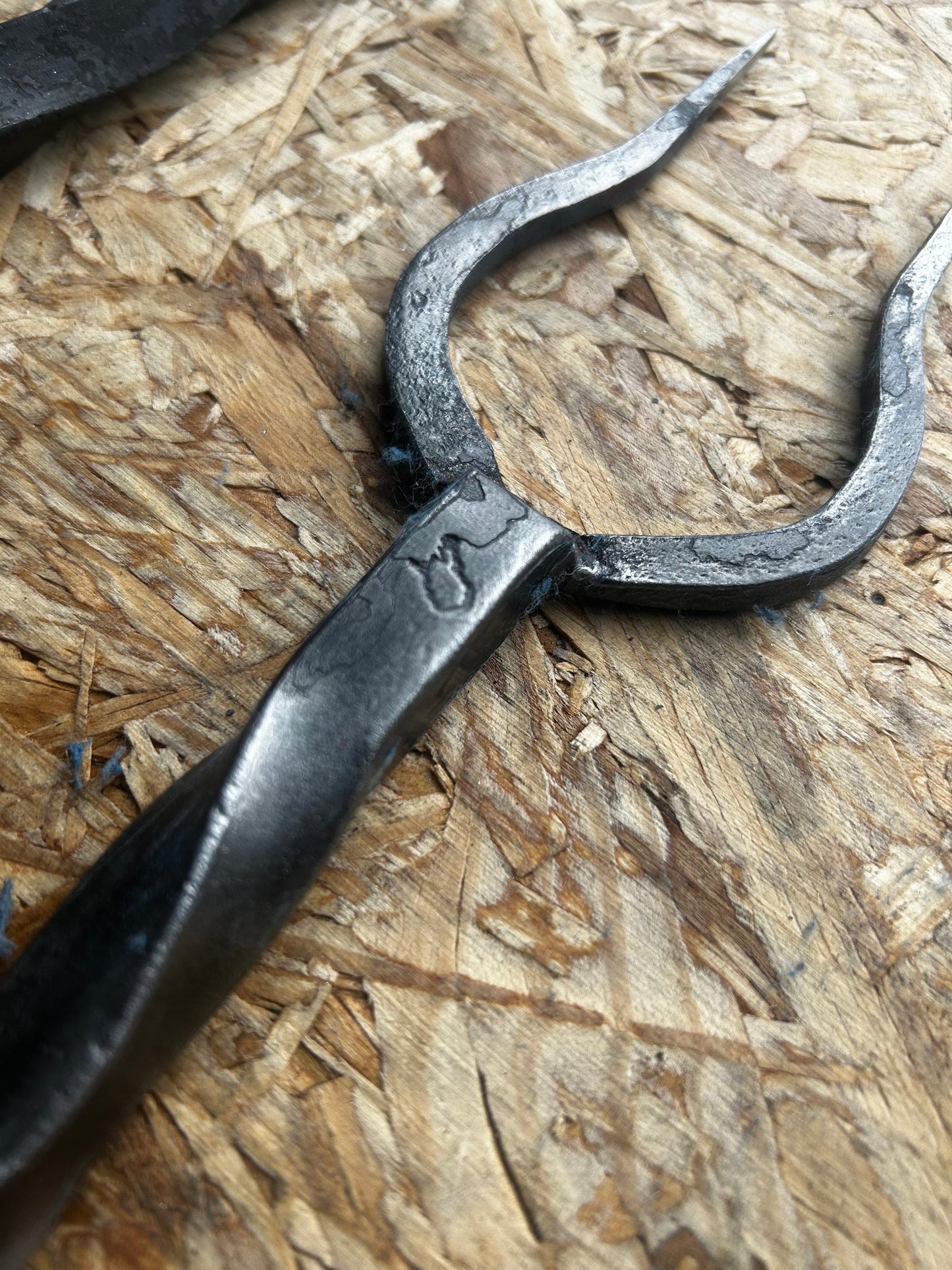 Hand forged BBQ fork