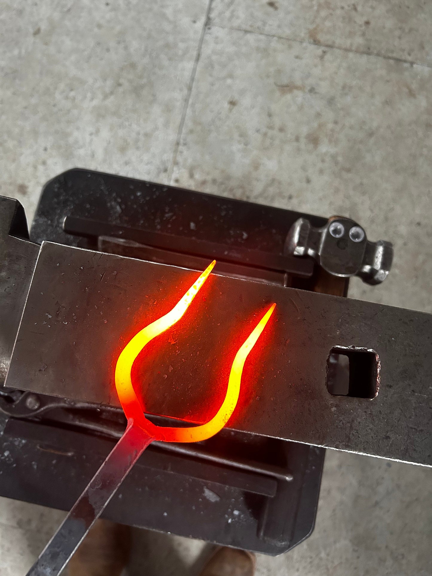 Hand forged BBQ fork