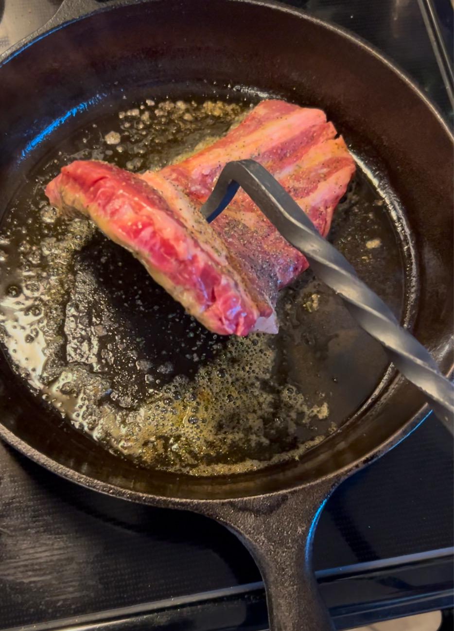 Hand forged meat turner. 3/8” carbon steel. Light yet strong with a forge finish and leaf end. 16” long