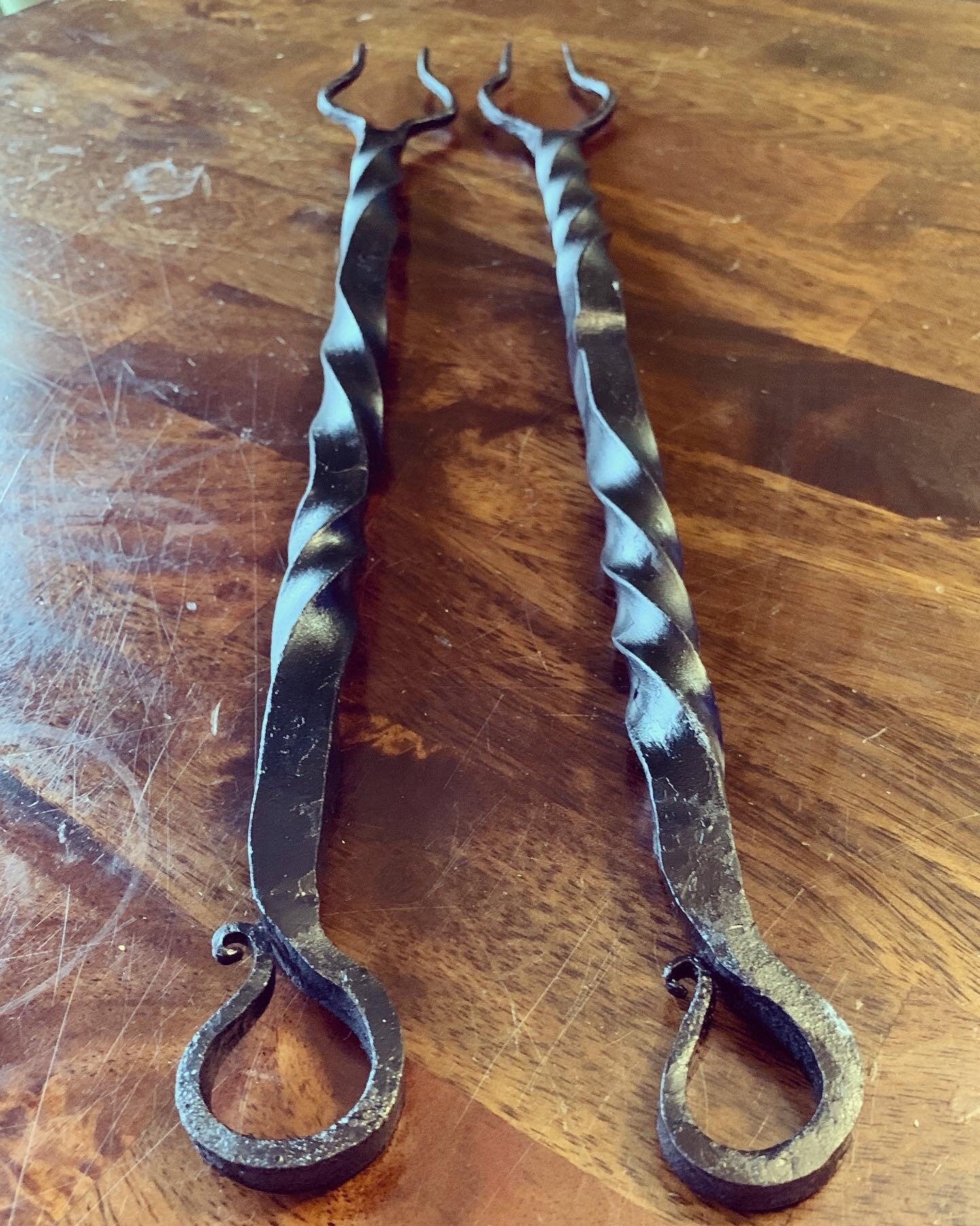 Hand forged BBQ fork